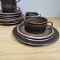 Preview: 4x Arabia Finland RUSKA - 3 teiliges Tee Gedeck  | Design Ulla Procopé | Midcentury Modern 60er