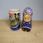 Preview: Russische Flaschen-Matroschka / Flaschenbehälter handbemalt – 33 cm – signiert - Reitermotiv