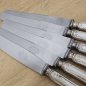Preview: Antikes HALISO Solingen Vorspeisenbesteck – Jugendstil Art Déco, 100er Silberauflage