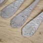 Preview: Antikes HALISO Solingen Vorspeisenbesteck – 6 Teile Jugendstil Art Déco, 100er Silberauflage