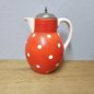 Preview: Wächtersbach Cocoa Pot Haarlem – Décor 2873 Orange Polka Dots | Art Déco Ursula Fesca 1932