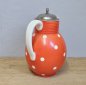 Preview: Wächtersbach Cocoa Pot Haarlem – Décor 2873 Orange Polka Dots | Art Déco Ursula Fesca 1932