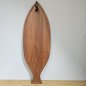 Preview: Großes Fisch-Serviertablett aus Teakholz – 70 cm – Scandinavian Modern / maritime Wanddeko