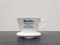 Preview: Melitta Quick-Filter 101 German imperial patent oval plate, blue lettering, cup filter from Melitta, coffee filter 30s