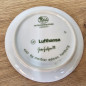 Preview: 2 Lufthansa Vintage Porzellan Untersetzer, 80er