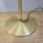 Preview: Peill & Putzler Tischlampe Modell 72076 mit schwerem Strukturglas-Schirm, Hollywood Regency / Mid-Century