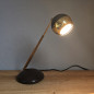 Preview: Eichhoff 3371 Table Lamp Telescopic Ball Head Brown Gold – 1970s Vintage