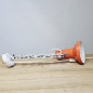 Preview: 1970s scissor lamp, EH Leuchten, orange, vintage