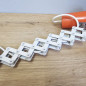 Preview: 1970s scissor lamp, EH Leuchten, orange, vintage