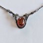 Preview: Baltisches Ostseebernstein Collier 925 Silber – Gdansk/Danzig Polen  – Vintage Bernsteinschmuck