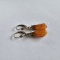 Preview: Vintage Bernstein Ohrringe 925 Silber – Ostseebernstein – 70er/80er Jahre