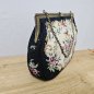 Preview: Vintage Gobelin Handtasche 60er Jahre mit Needlepoint Stickerei in Handarbeit