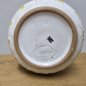 Preview: Vintage Keramikvase Strehla Form 1518 – gelb weiß gestreift – DDR 60er