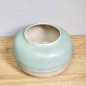 Preview: Scheurich Vase 551-13 · Mintgrün & Beige · Postmodern · West German Pottery 80er Jahre