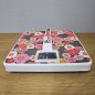 Preview: Vintage 1970s Bathroom Scale – Flower Power Floral Design with Carrying Handle