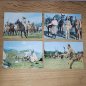 Preview: 8 Vintage Film Postcards – Der Schatz im Silbersee / Treasure of Silver Lake, Lex Barker & Pierre Brice