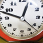 Preview: VDO ceramic kitchen clock, 1970s, green-orange, Junghans quartz