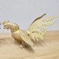 Preview: Vintage Gold-Colored Fighting Roosters · Metal Casting · 1960s/70s