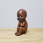 Preview: Vintage Kewpie Figur, ca. 14 cm (Alberto Lena, Italien, 1950er, Holzoptik)