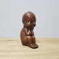 Preview: Vintage Kewpie Figur, ca. 14 cm (Alberto Lena, Italien, 1950er, Holzoptik)