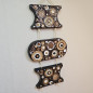 Preview: Ceramano Urania Ceramic Wall Hanging Gerda Heuckeroth 55 cm Brown Beige 1970
