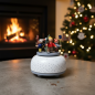 Preview: Erzgebirge Spieldose KWO – Winterkinder, „Oh Tannenbaum“,  12 cm