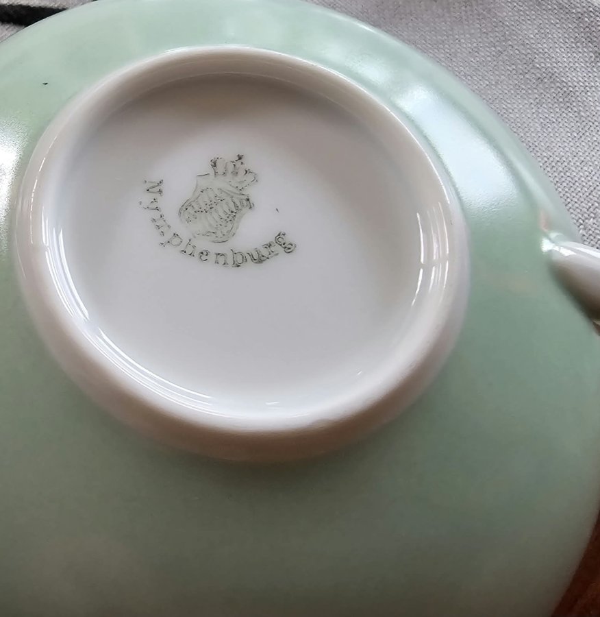 Nymphenburg LOTOS Teeservice 18-tlg. Wolfgang von Wersin 1932 Pastell 5 Gedecke