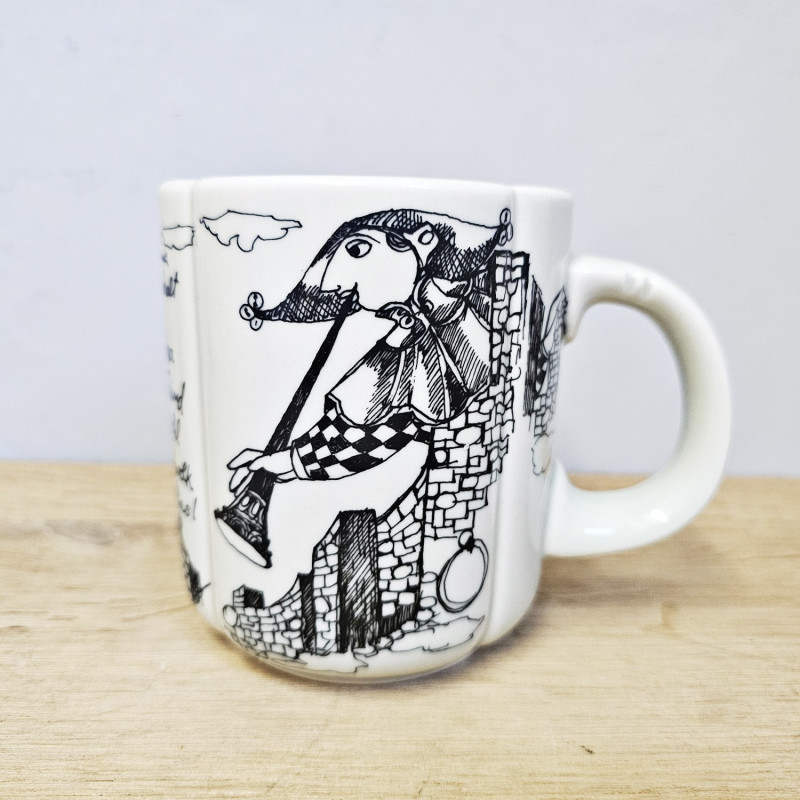 Rosenthal Bierkrug Till Eulenspiegel in Anhalt– Björn Wiinblad 1975 – Originalkarton