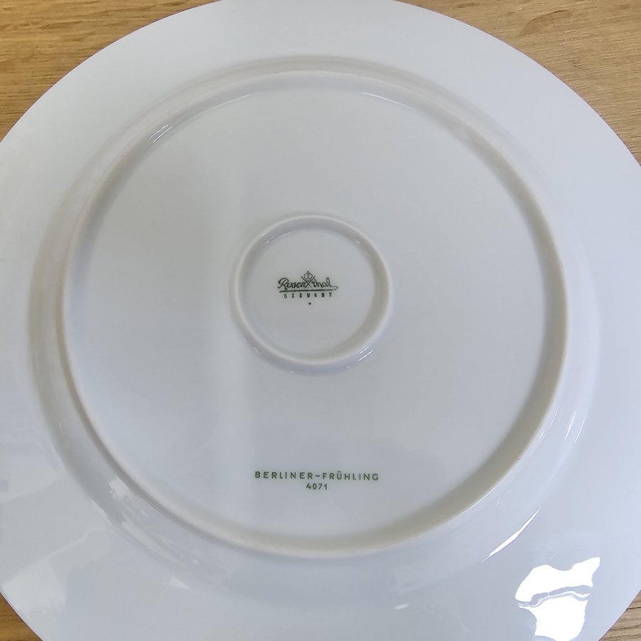 Rosenthal „Berliner Frühling“ – 2 Speiseteller – Design Emilio Pucci – 60er/70er