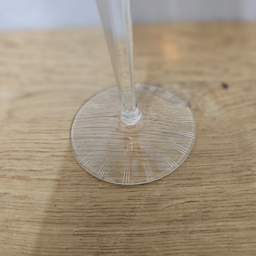 3 Vintage Weinrömer Überfangglas geschliffen – Kristallgläser bunt im Set
