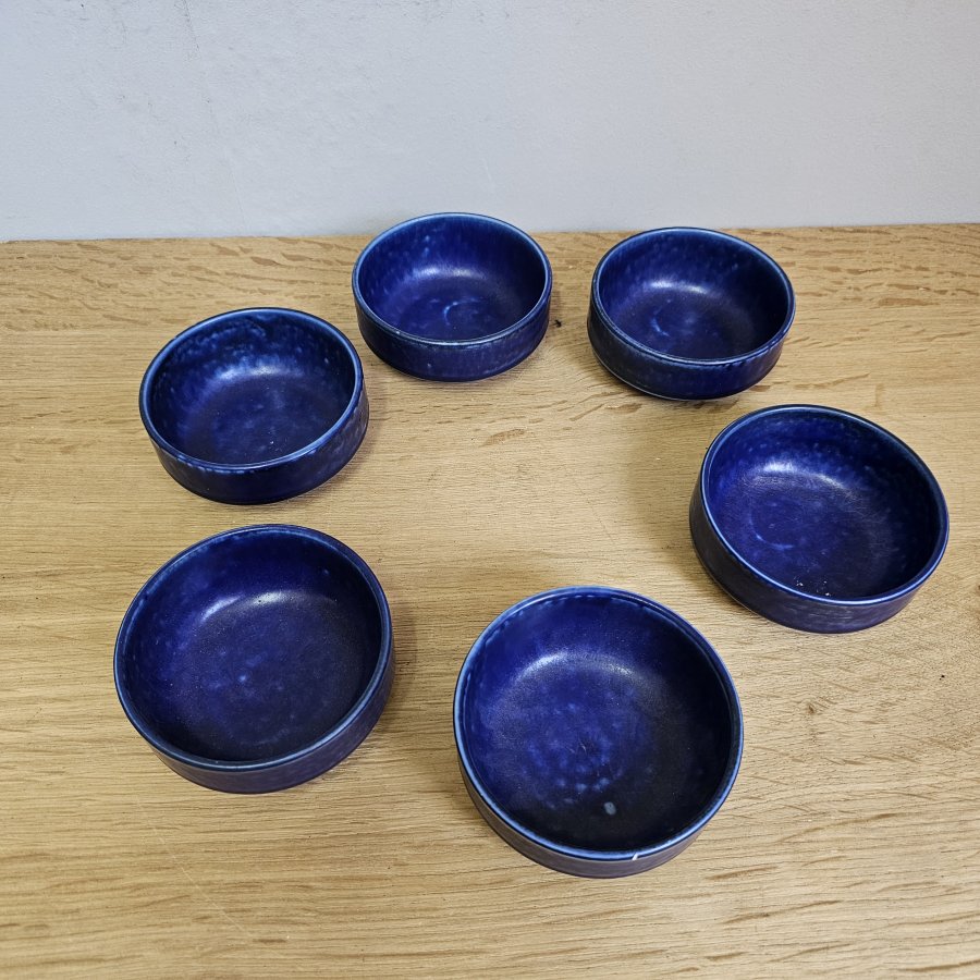 Set of 6 Langenthal Suisse Ocean Blue Dessert Bowls – 1970s Swiss Design - Kopie