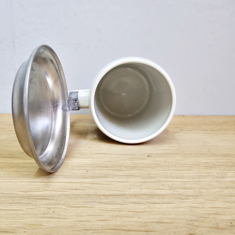 Villeroy & Boch Acapulco Bierkrug mit Zinndeckel – 1970er