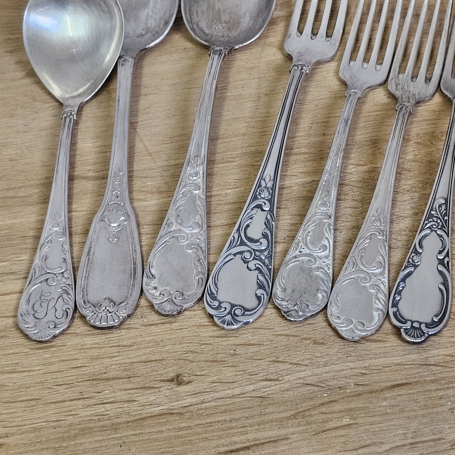 Vintage Besteck -Konvolut HALISO versilbert 100 – Shabby Chic, Deko, DIY
