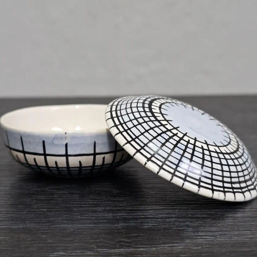 Hedwig Bollhagen Keramikdose Form 865 mit Deckel • 1980er Jahre