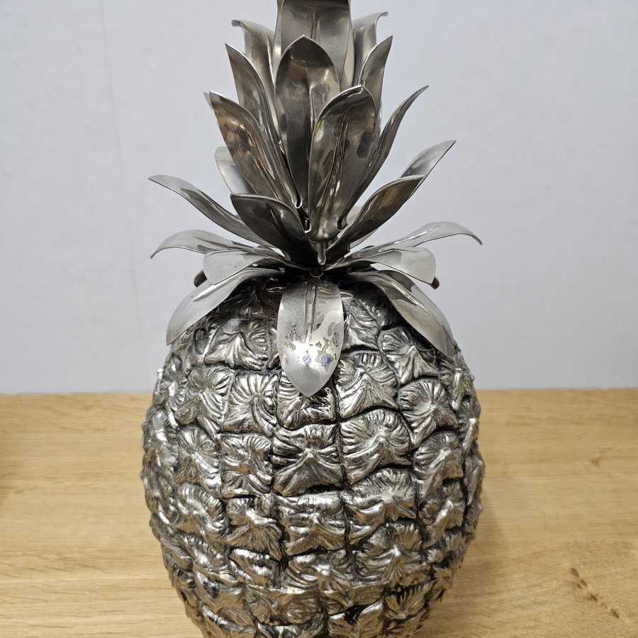 Ananas Eiswürfelbehälter von Hans Turnwald für Freddotherm , 1970er Jahre - Hollywood Regency - Vintage Bar Zubehör