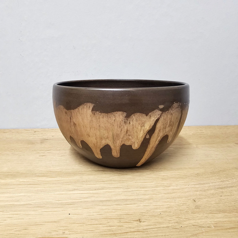 Judi Kunst Denmark · Ceramic Bowl with Drip Glaze · 1970s