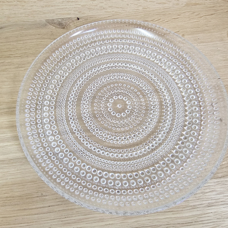 Iittala Tauperle Gebäckteller 25 cm Transparent Kastehelmi