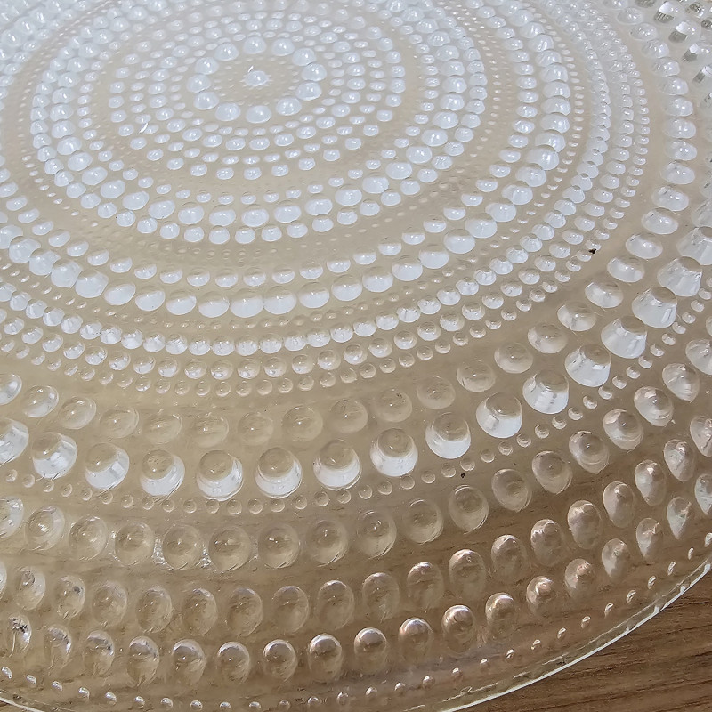 Iittala Tauperle Gebäckteller 25 cm Transparent Kastehelmi