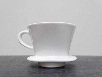 Melitta Quick-Filter 101 German imperial patent oval plate, blue lettering, cup filter from Melitta, coffee filter 30s