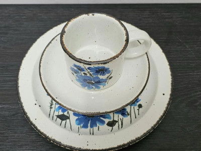 Stonehenge Midwinter Spring Blue 3-Piece Set (1970s)