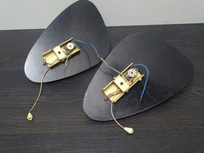 Midcentury Wandlampen Paar aus den 50er-60er Jahren, Stilnovo Lampen 50s, Nierentisch Ära