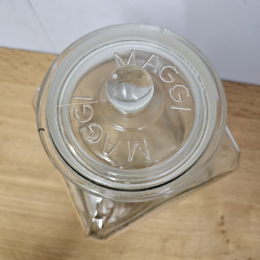 Großes Vintage MAGGI Vorratsglas mit Glasdeckel – ca. 5 Liter