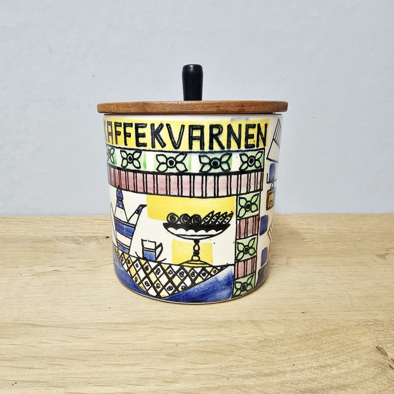 Jie Gantofta Kaffeedose – Kaffekvarnen, Design Anita Nylund 60er Jahre