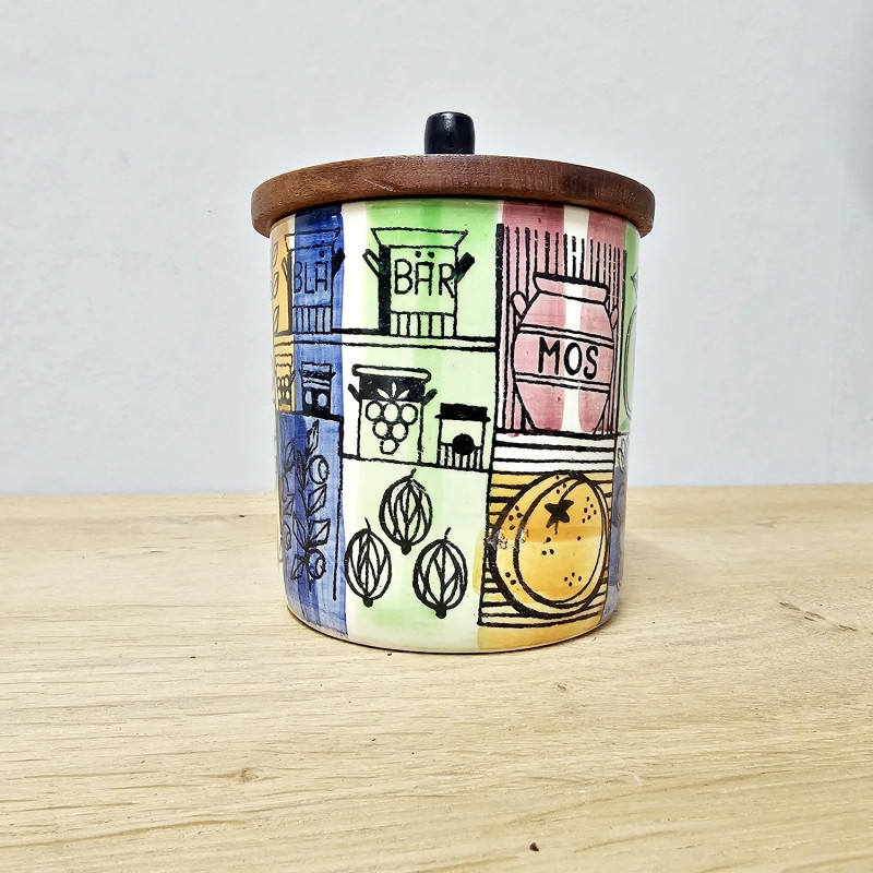 Jie Gantofta Söta Susies Syltbod – Marmeladendose 60er Jahre, Design Anita Nylund