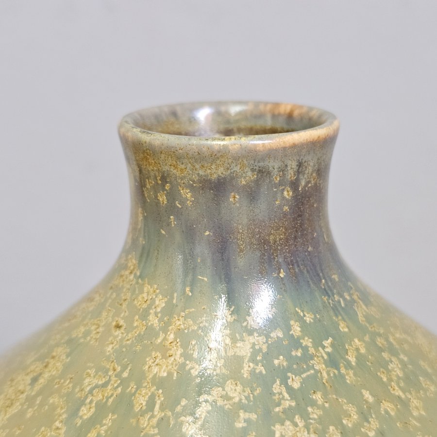 Sgrafo Modern Vase 1970/11 Germany Peter Müller 60er 70er Jahre Kristallglasur