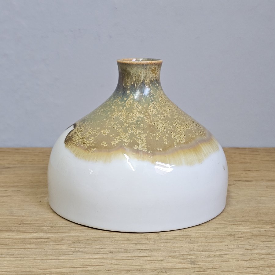 Sgrafo Modern Vase 1970/11 Germany Peter Müller 60er 70er Jahre Kristallglasur