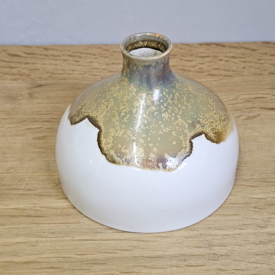 Sgrafo Modern Vase 1970/11 Germany Peter Müller 60er 70er Jahre Kristallglasur
