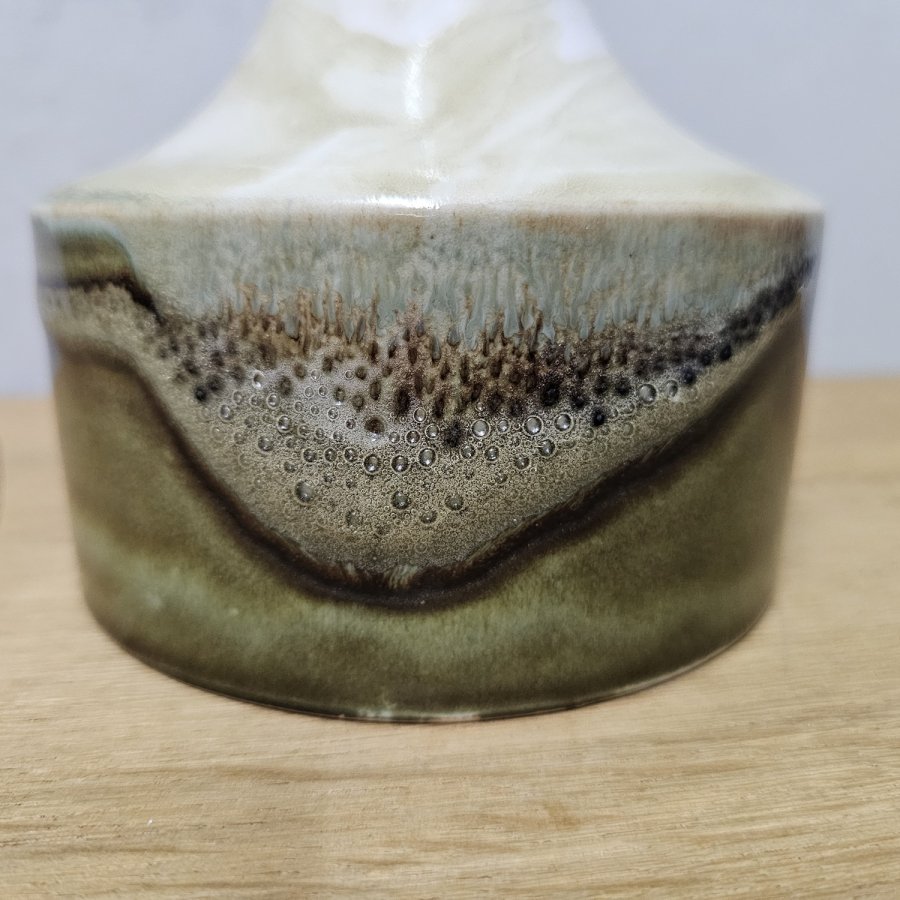 Barbara Stehr Studio Keramik Vase 20 cm 70er/80er Laufglasur