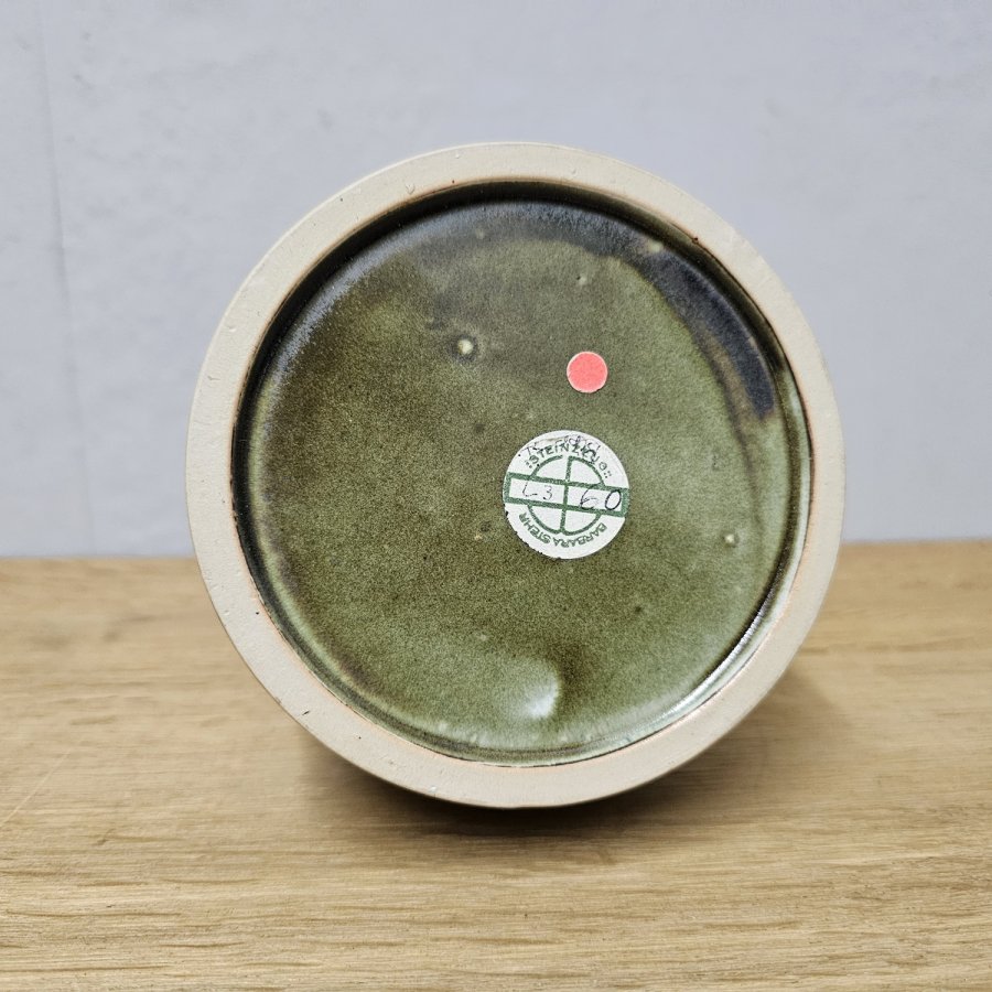 Barbara Stehr Studio Keramik Vase 20 cm 70er/80er Laufglasur