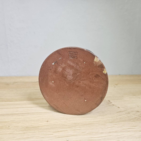 Englische Jugendstil-Vase mit Eisvogelmotiv